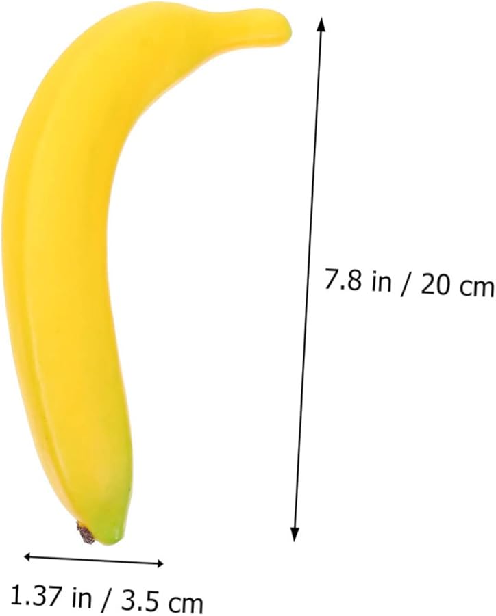 Lifelike Artificial Banana Decor 4Pcs Fake Fruit Props For Home Display - Image 2